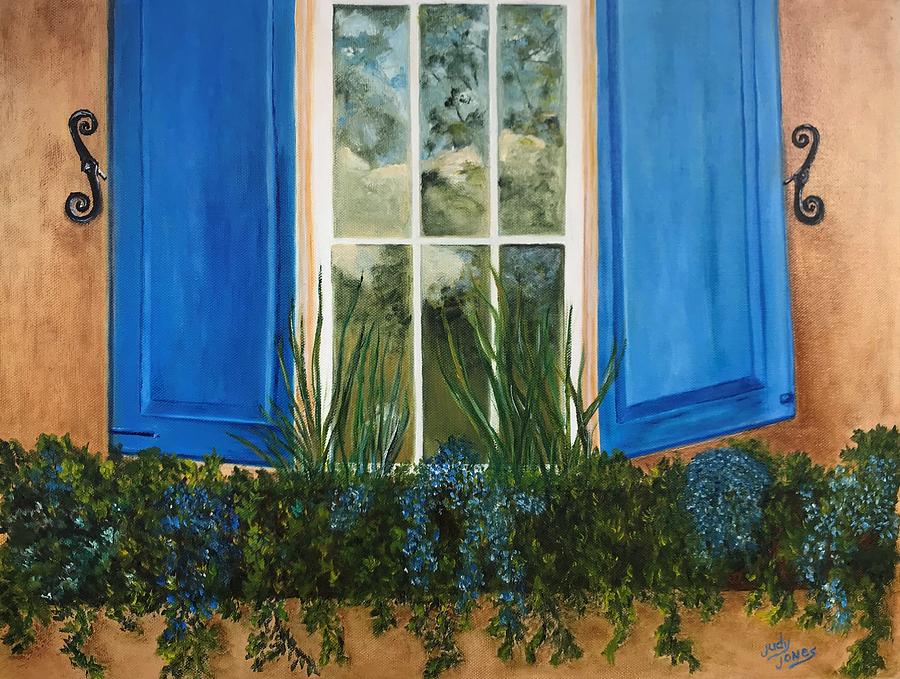 Flower Painting - Window To The World by Judy Jones