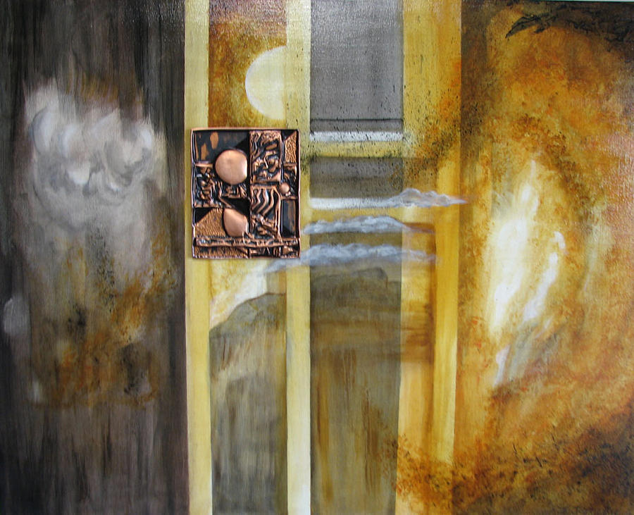 Window to the World Mixed Media by Judy McFee Window to the World Mixed Media by Judy McFee