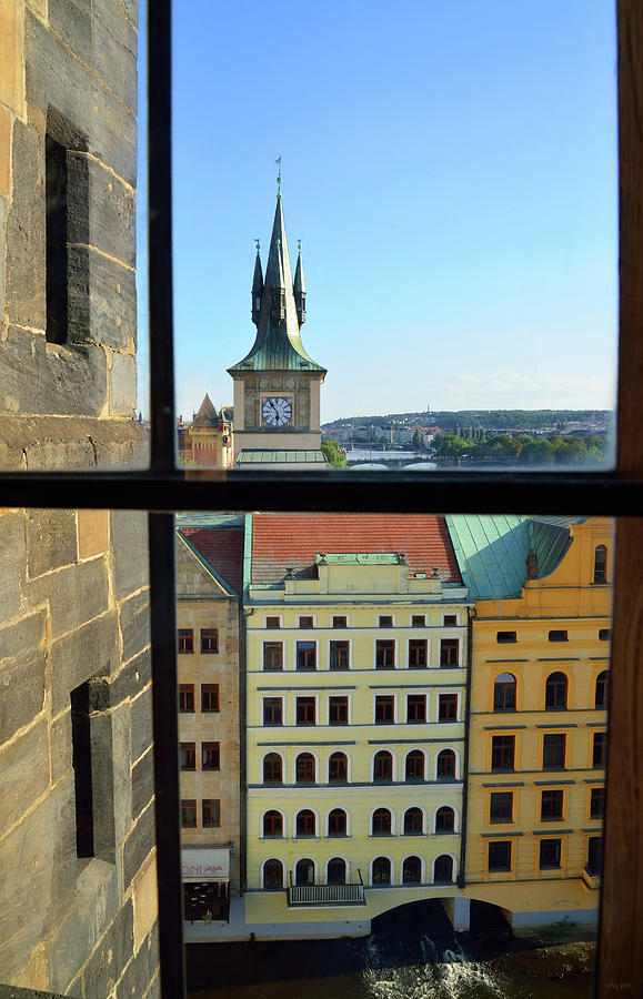 Window View of Prague Photograph by Kathy Yates