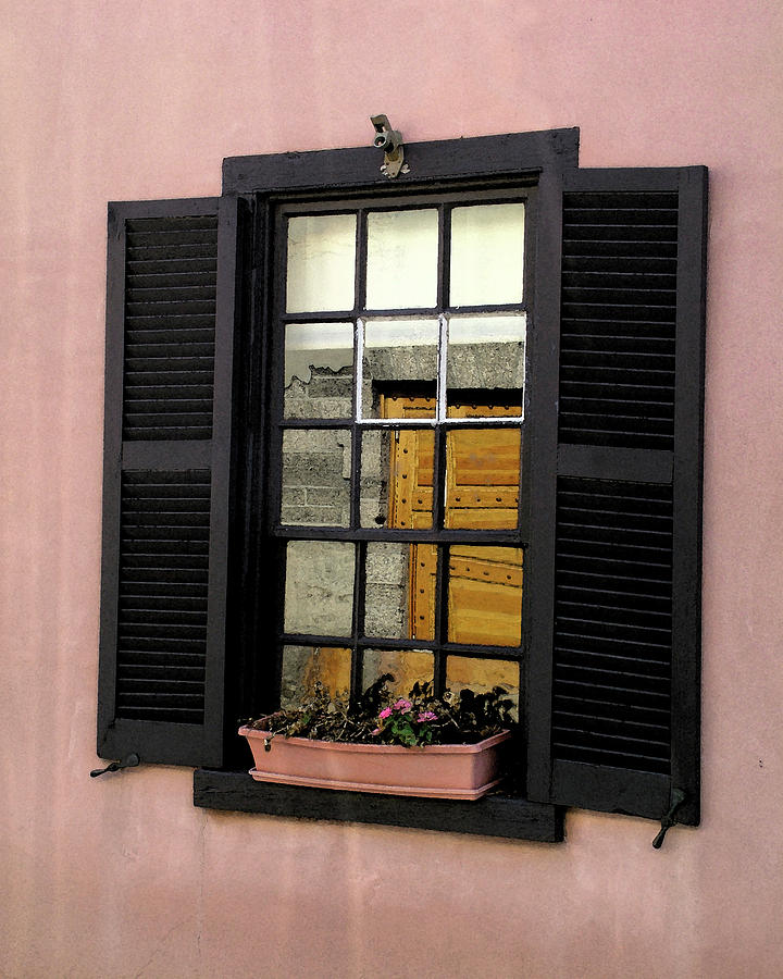 Window with Pink Wall Photograph by M Kathleen Warren