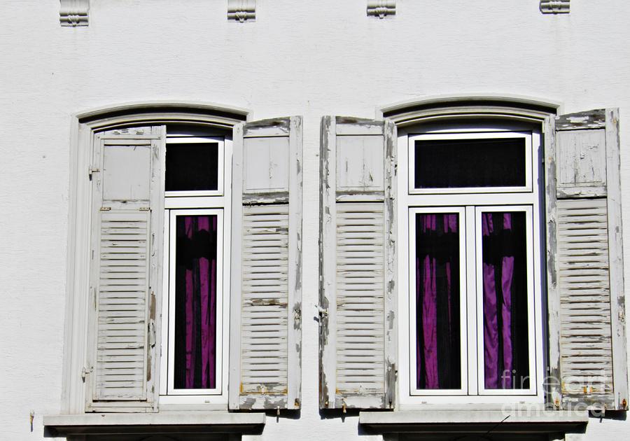 Architecture Photograph - Windows in Biebrich 2 by Sarah Loft
