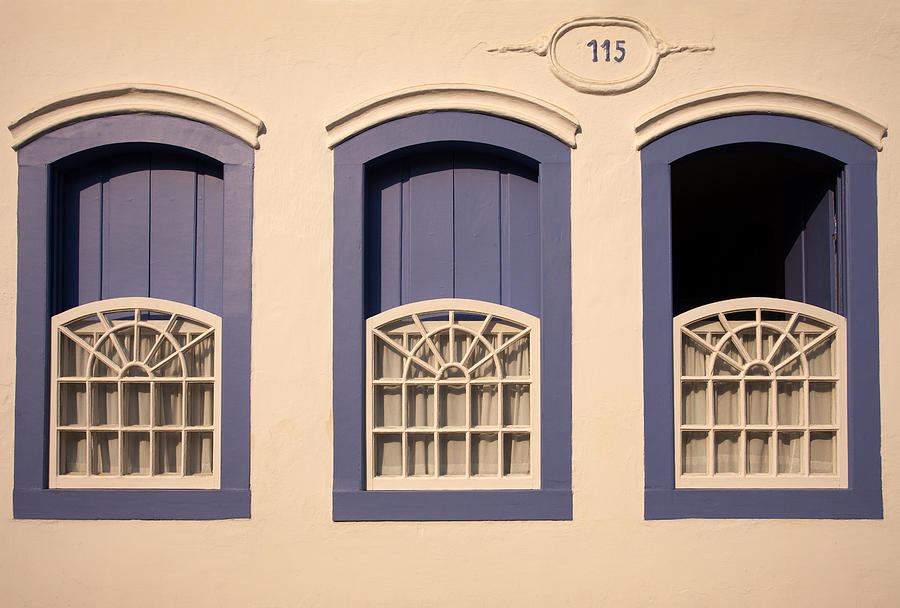 Windows in Paraty Photograph by Aivar Mikko