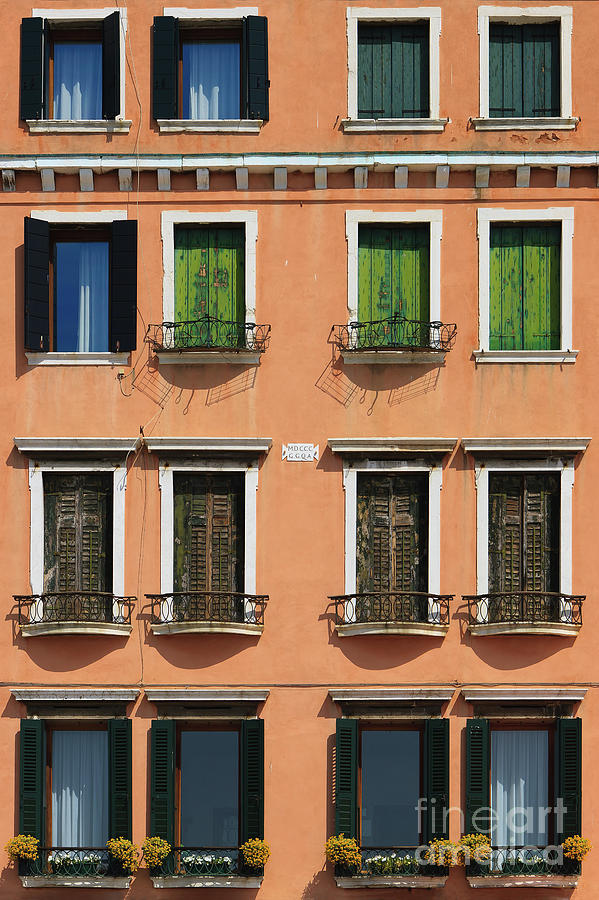 Windows in Venice Photograph by Henk Meijer Photography