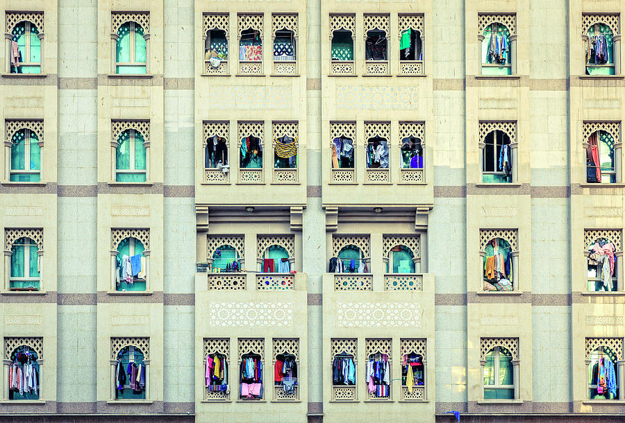 Windows of Bur Dubai Photograph by Alexey Stiop