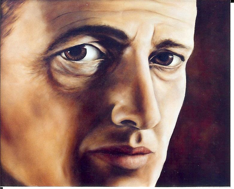 Portraits Painting - Windows to a soul by Helen Meyers Portraits Painting - Windows to a soul by Helen Meyers