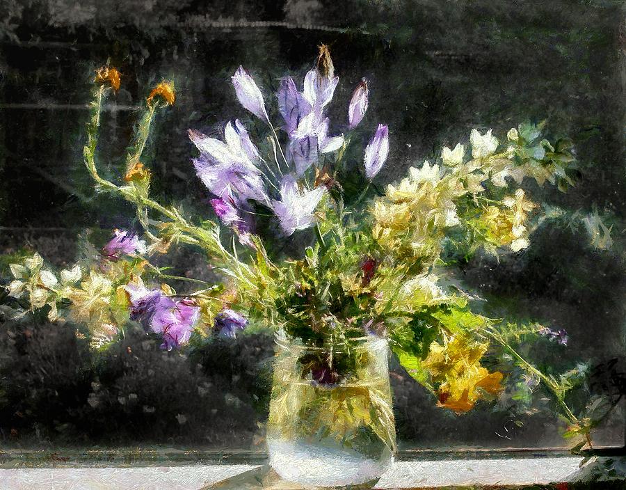 Windowsill Wildflowers Photograph by Susan Eileen Evans