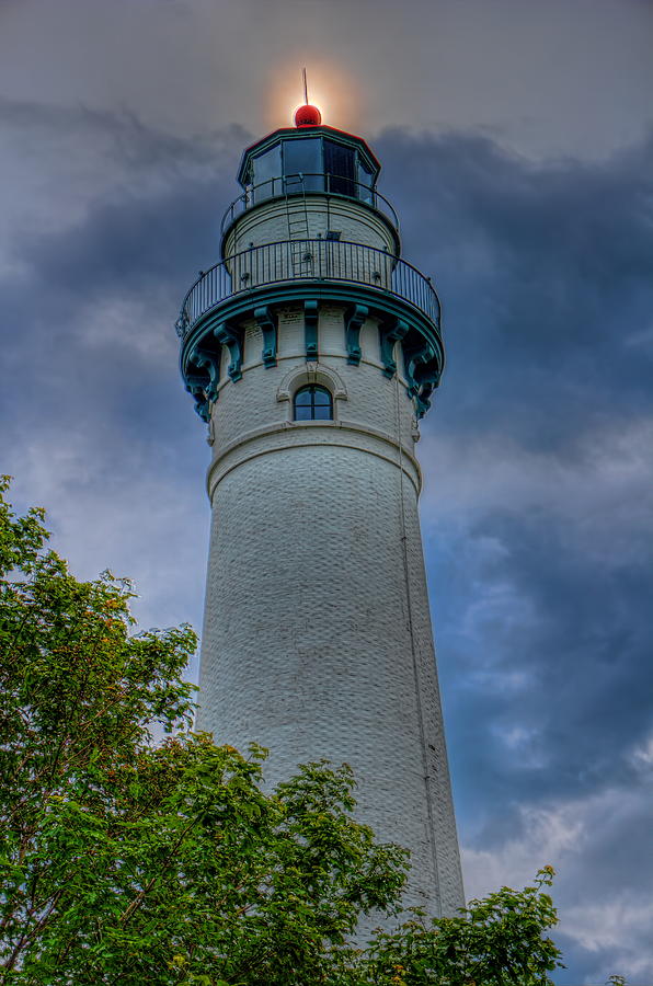 Windpoint Lighthouse Sun Photograph by Dale Kauzlaric