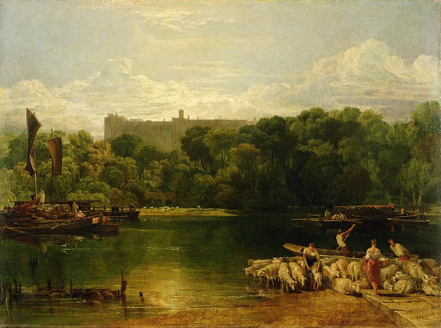 Castle Painting - Windsor Castle from the Thames by Joseph Mallord William Turner