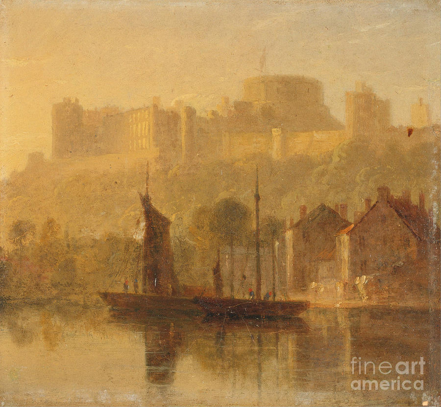 William Daniell Painting - Windsor Castle from the Thames by Celestial Images