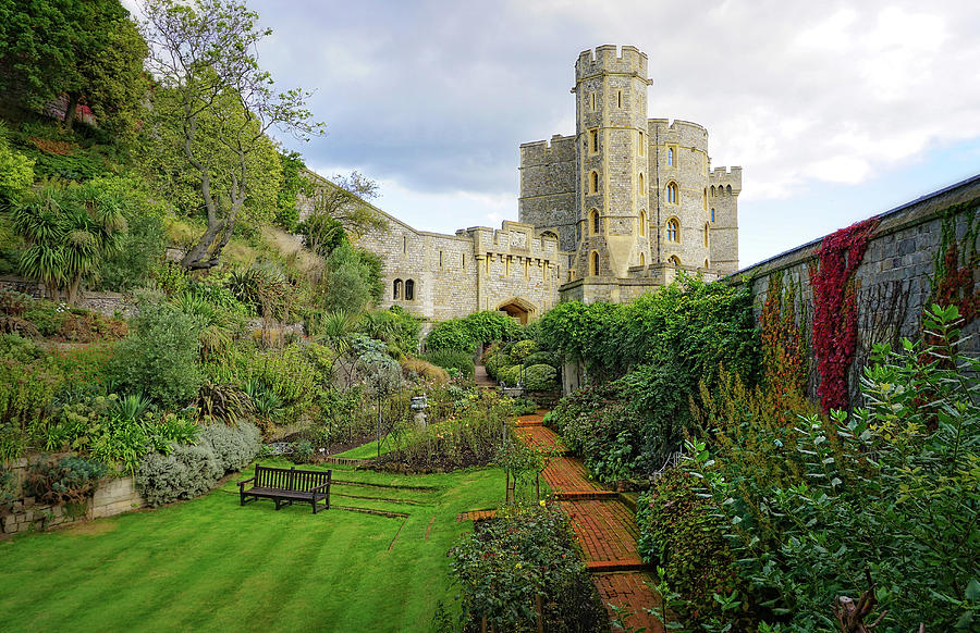 Castle Photograph - Windsor Castle Garden by Joe Winkler