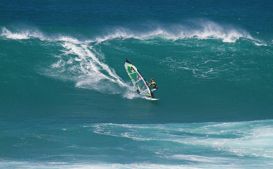 Windsurfer at Hookipa, Maui Photograph by Waterdancer 