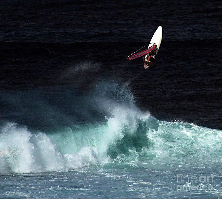 Windsurfing Maui Hawaii Photograph by Bob Christopher