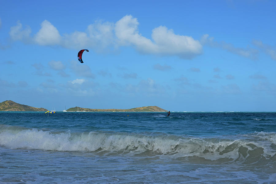 Windsurfing Orient Beach in Saint Martin Photograph by Toby McGuire