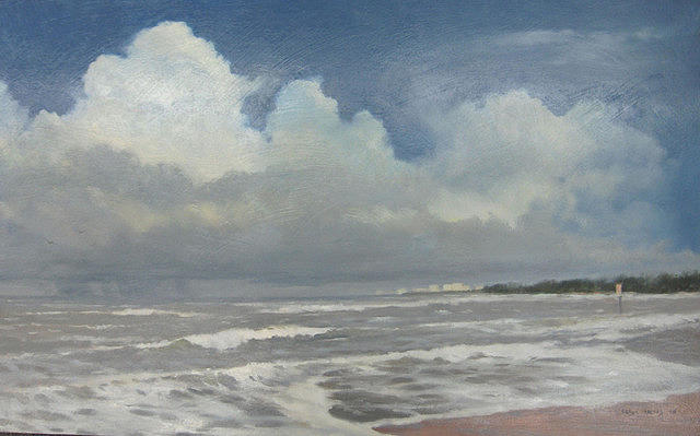 Seascape Painting - Windsurge by Frank Sadera