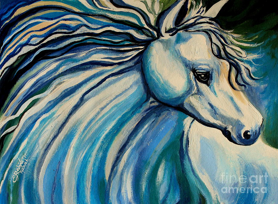 Windswept Painting by Elizabeth Robinette Tyndall