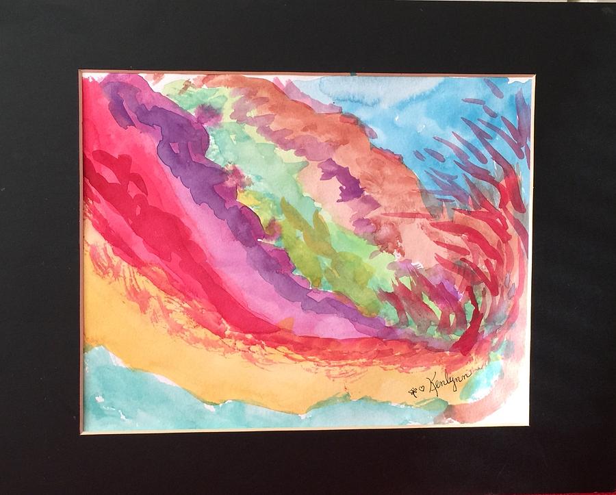 Windy Abstract Painting by Kenlynn Schroeder