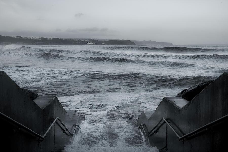 Windy Conditions At Scarborough Photograph