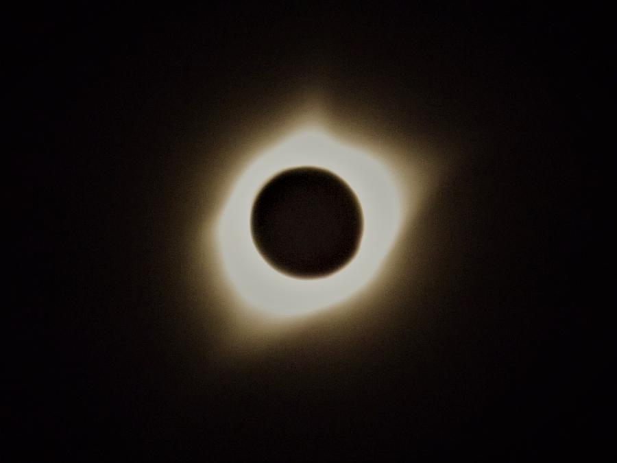 Windy Corona during Eclipse Digital Art by Michael Oceanofwisdom Bidwell