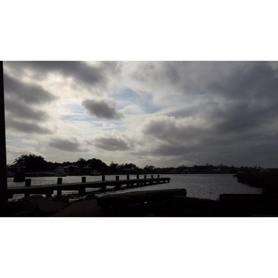Clouds Photograph - Windy Day Along Old Fort Bayou by Joan McCool