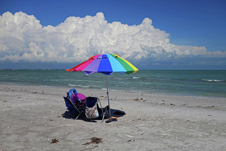Windy Day at the Beach on Sanibel Island Fort Myers Florida FL Photograph by Toby McGuire