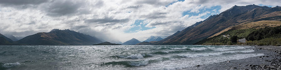 Windy day on Lake Wakatipu Photograph by Gary Eason