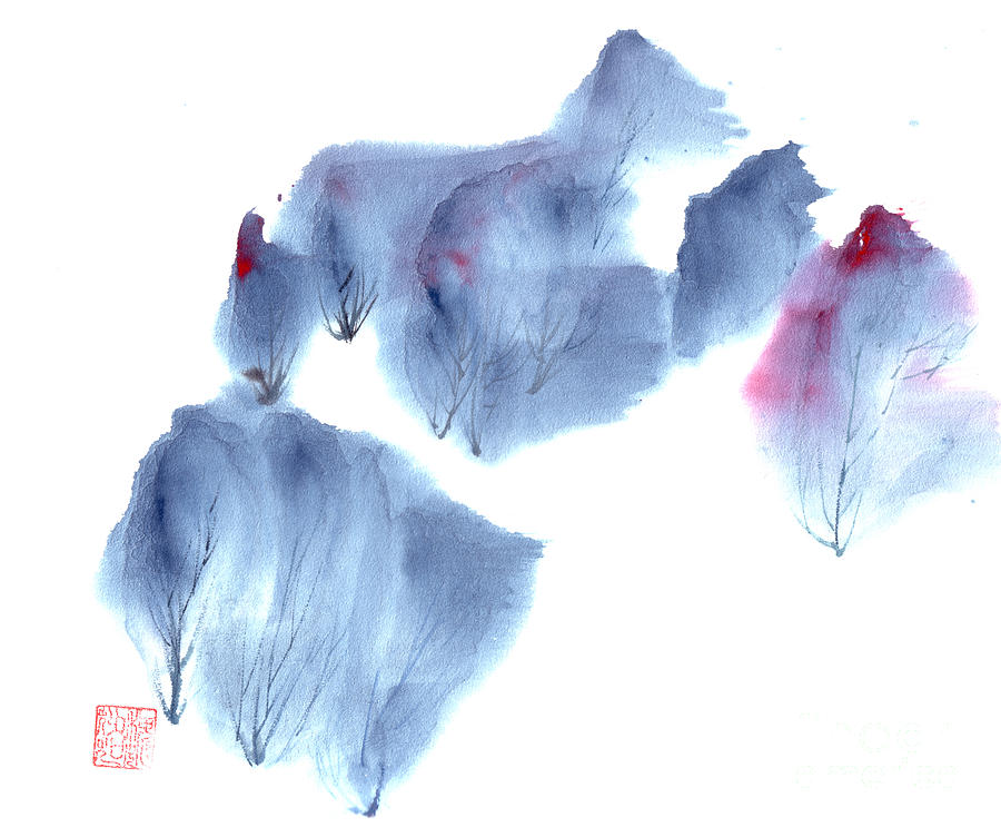 Windy Forest Painting by Mui-Joo Wee Windy Forest Painting by Mui-Joo Wee