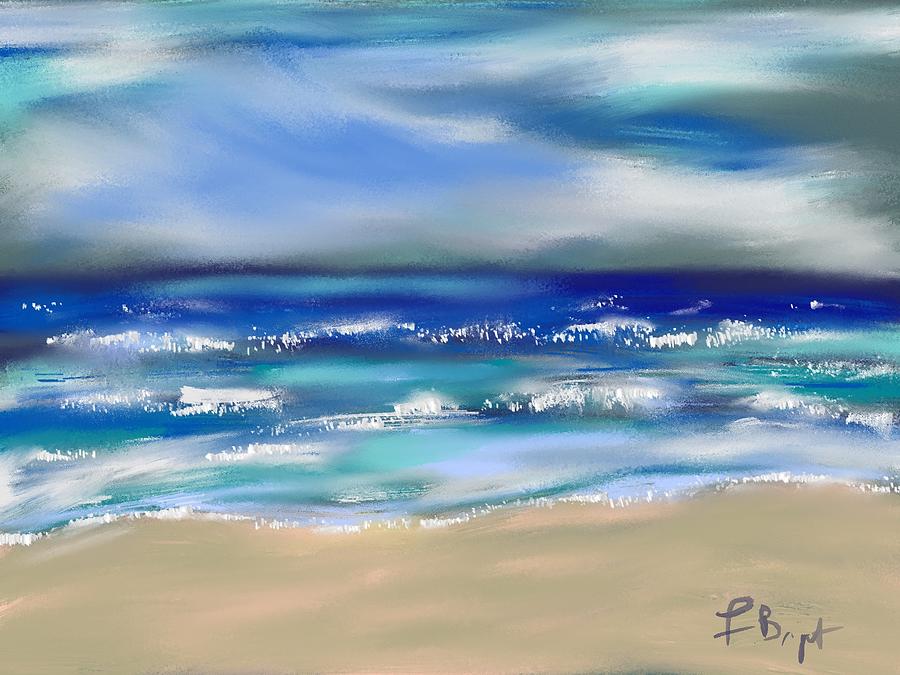 Windy Sea Digital Art by Frank Bright