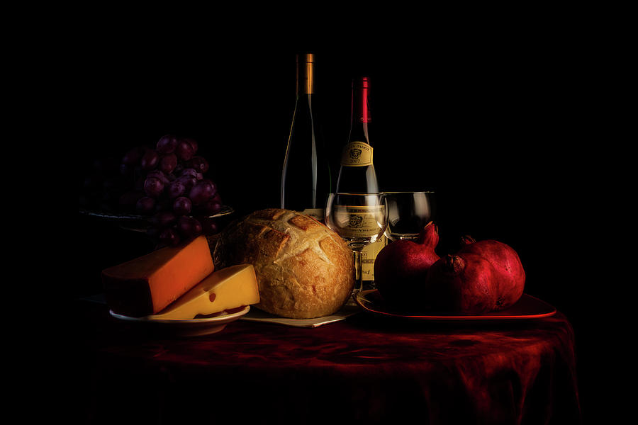 Wine Photograph - Wine and Dine by Tom Mc Nemar