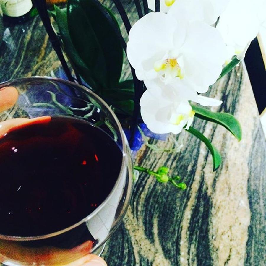 Wine And Flowers Kind Of Day Photograph by Emilia Novitzky