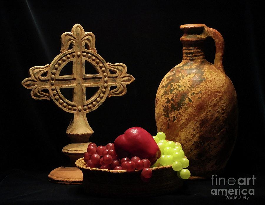 Wine and Fruit Photograph by Dodie Ulery