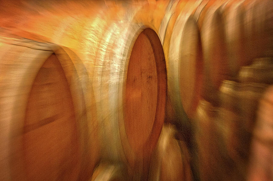 Wine Barrels Abstract Photograph by Stuart Litoff