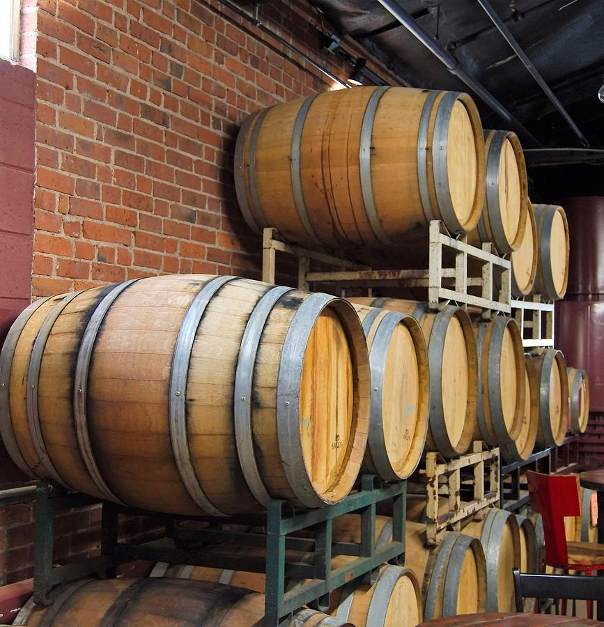 Wine Barrels Photograph by Charles HALL