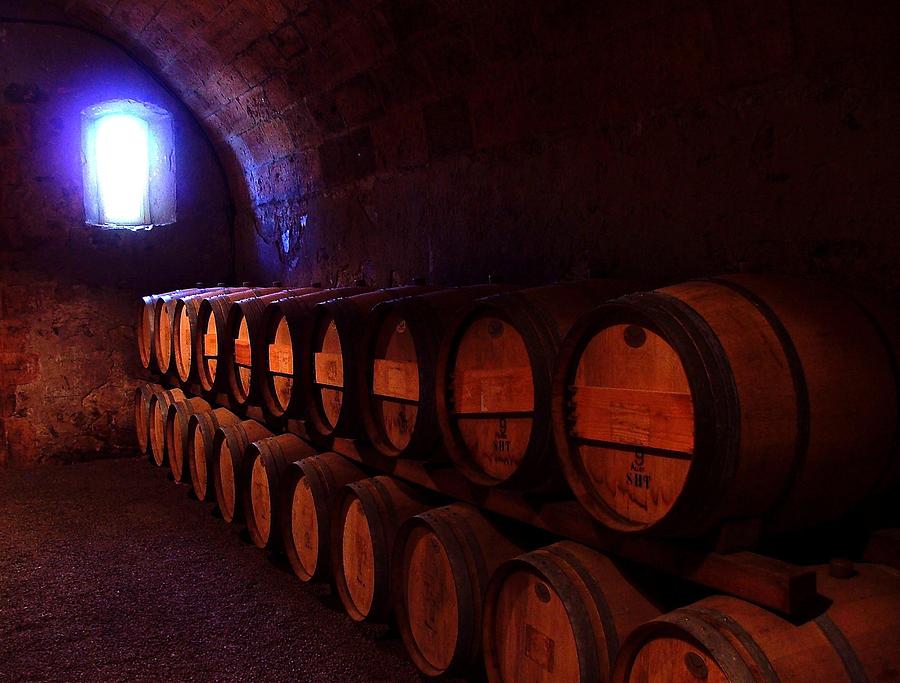 Wine Barrels in Napa Photograph by Brian M Lumley Fine Art America