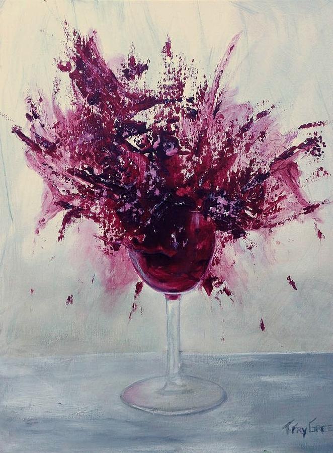 Wine Bouquet Painting by Teresa Fry