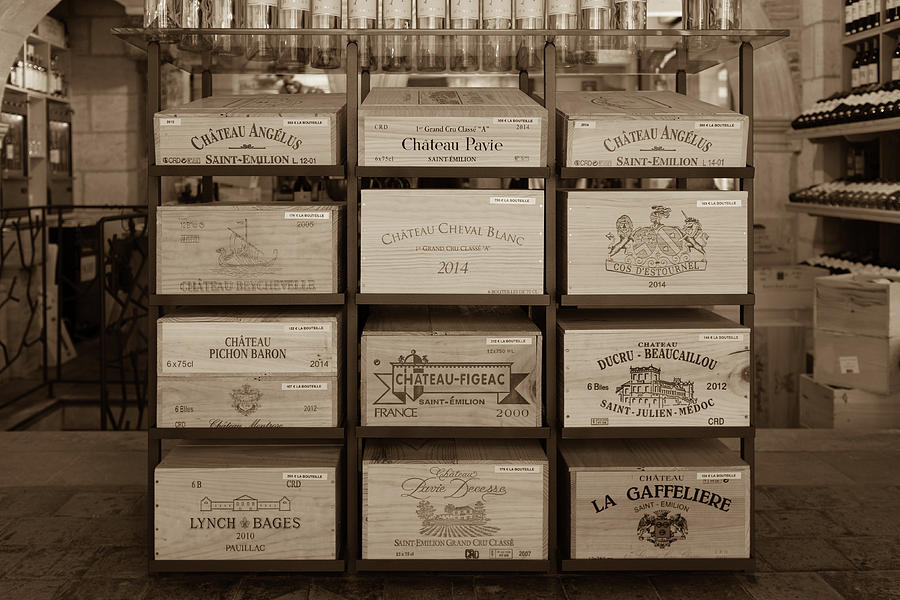 Wine Boxes in a Bordeaux Winery Photograph by Georgia Clare