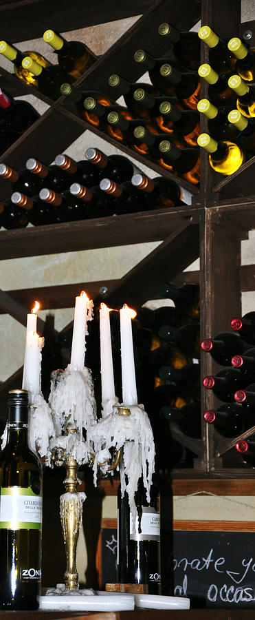 Wine by Candlelight Photograph by Rose  Hill