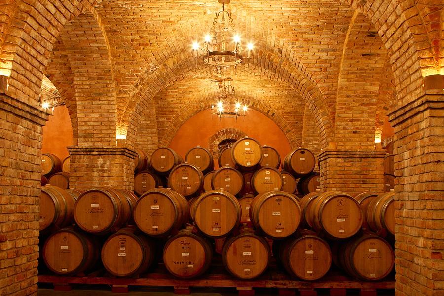 Wine Cellar,wine Cave Photograph by John Babis