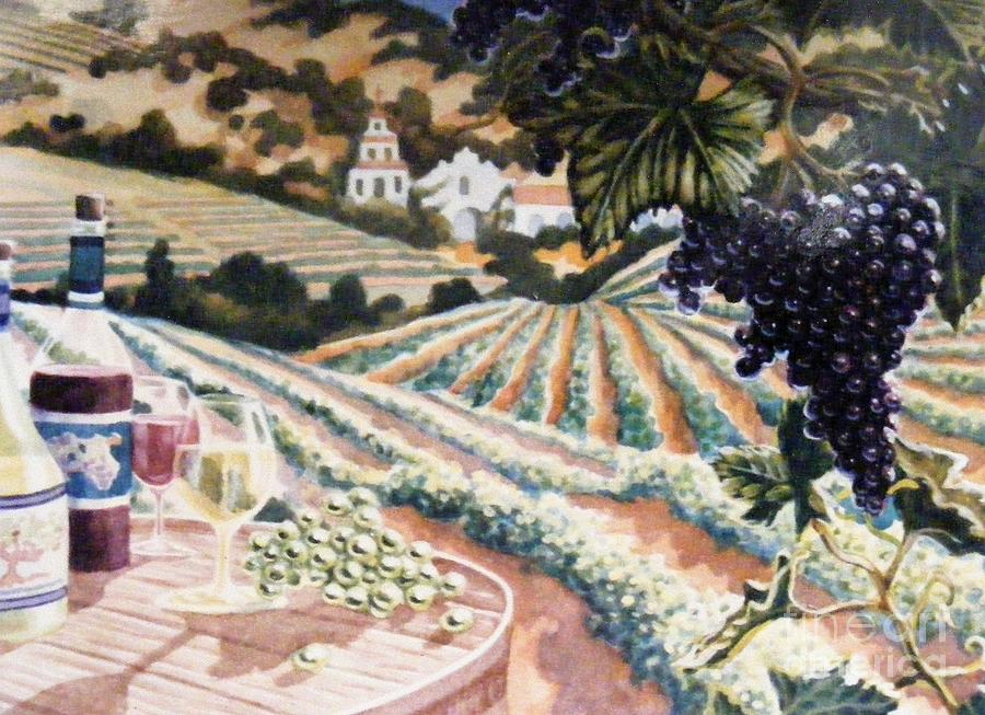 Wine Country Painting by Dan Remmel