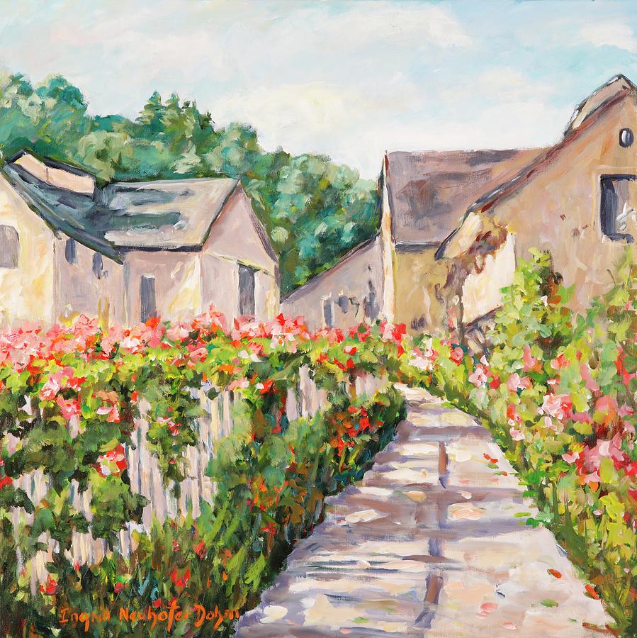 Wine Country Village Painting by Ingrid Dohm