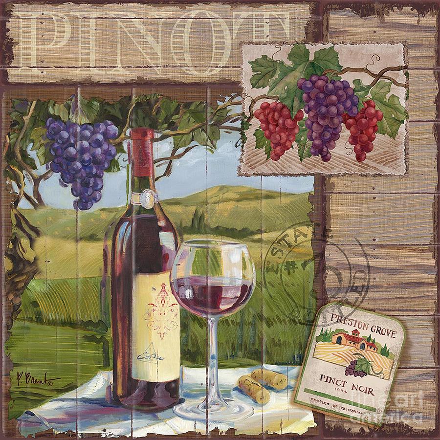 Wine Painting - Wine County Collage I by Paul Brent
