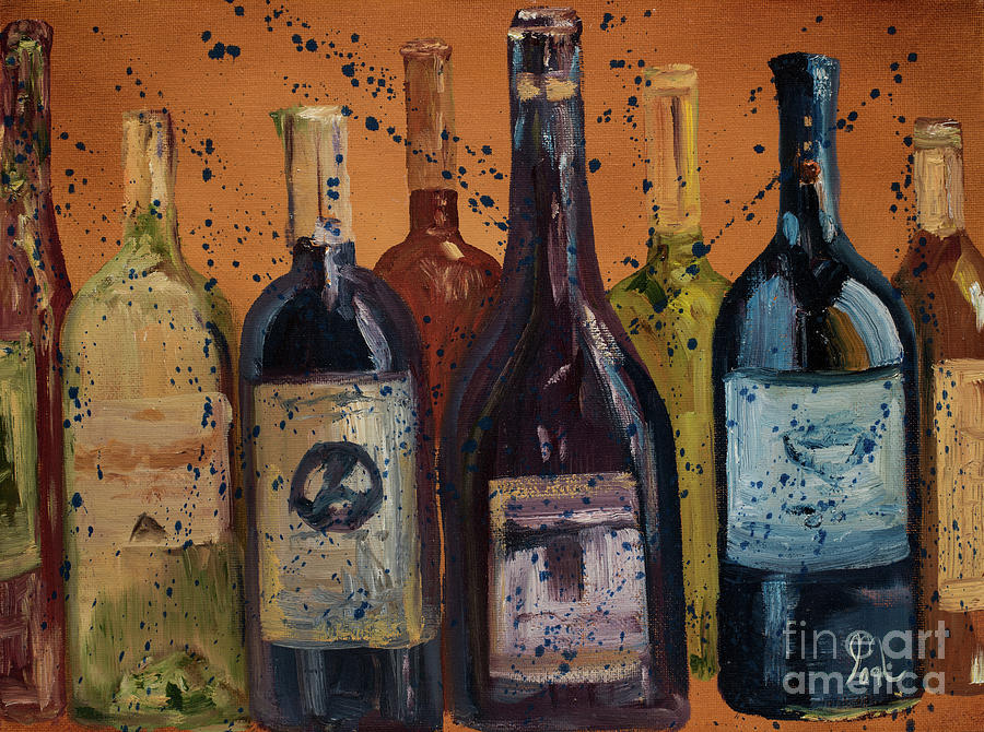 Wine Painting - Wine Enjoyed by Jodi Monahan