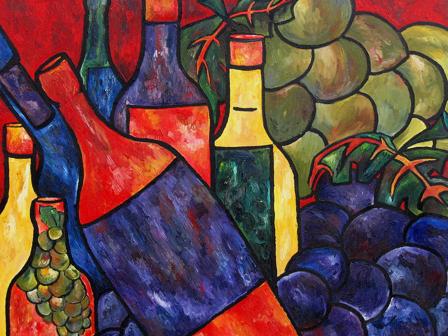 Wine Painting - Wine In Color by Patti Schermerhorn