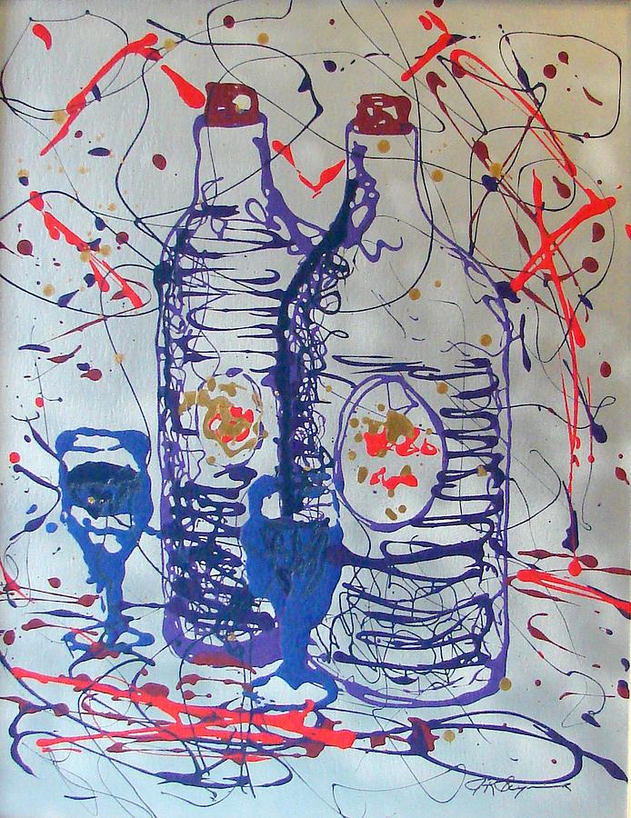 Wine Jugs Painting by J R Seymour Wine Jugs Painting by J R Seymour