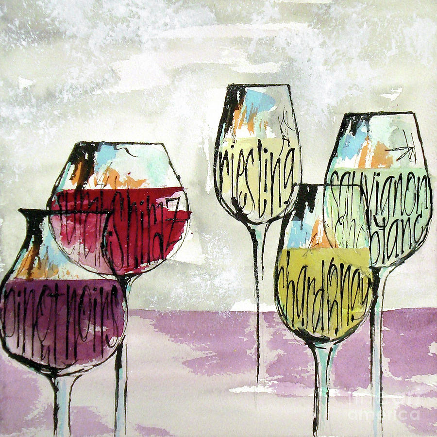Wine Snob 1 Painting by Chris Paschke
