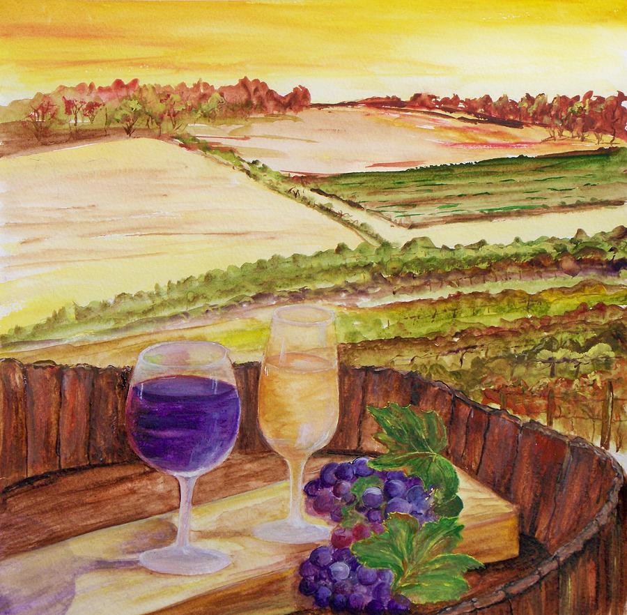 Wine Start to Finish Painting by Lynda McDonald