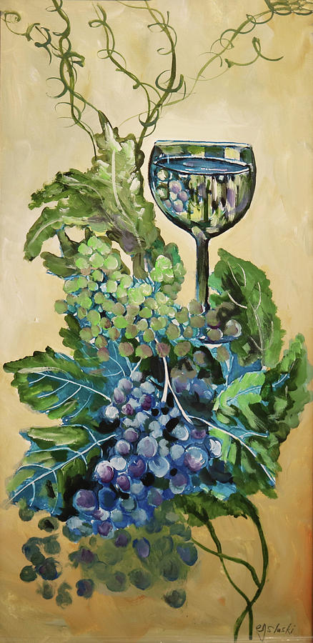 Wine Taste No.1 Painting by Carole Sluski