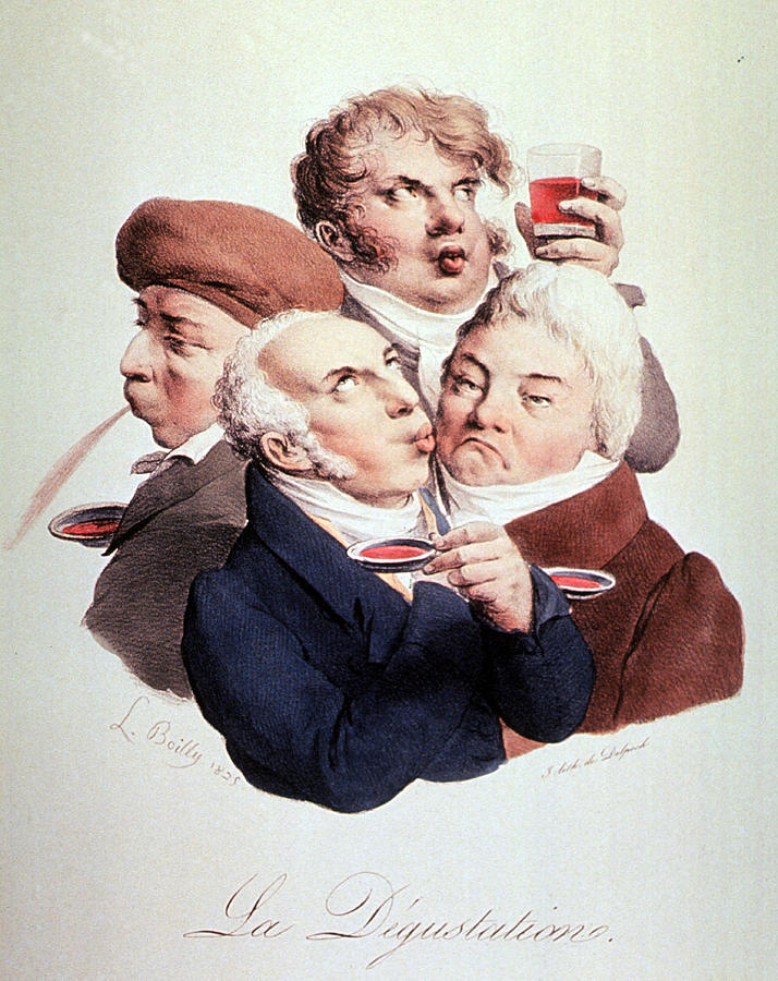 Science Photograph - Wine Tasting 1825 by Science Source