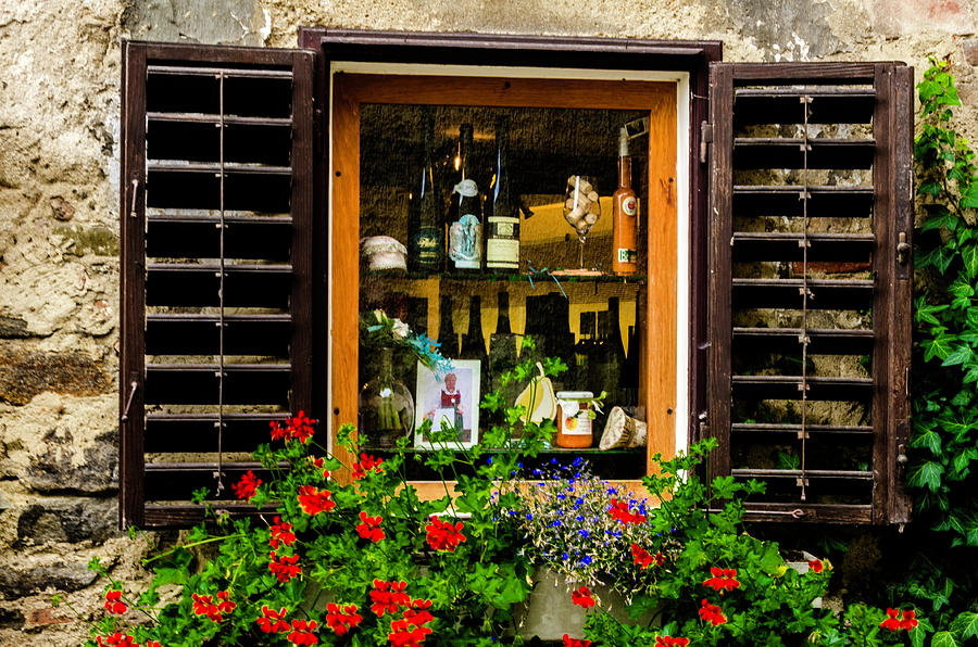 Wine window Photograph by Wolfgang Stocker