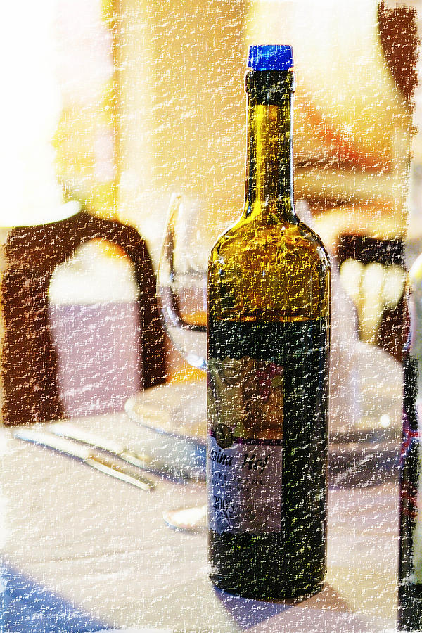 Wine Photograph - Wine With Dinner by Ken Gimmi