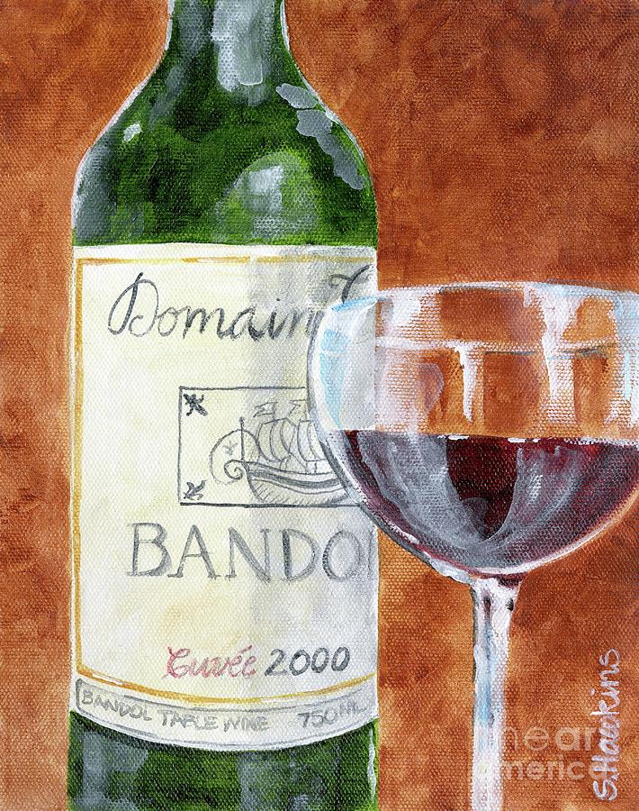 Acrylic Paints Painting - Wine with Dinner by Sheryl Heatherly Hawkins